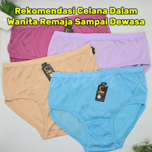 12pcs 6pca 3pcs Celana Dalam Wanita Dewasa Lusinan Murah Bahan Katun / CD Daleman Perempuan Remaja