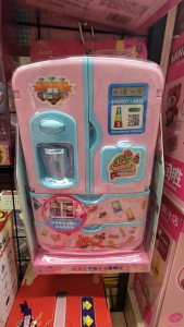 Childrens Refrigerator Toy Fun Play House Toy Simulated Food Appliances Kitchen Cooking Toys Boys & Girls Birthday Toys
