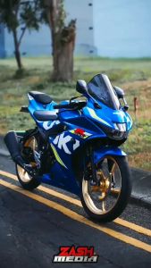 Striping Stiker Polet Suzuki Gsx 150 2017 biru stiker lis body motor standar berkualitas terbaik ter murah Barokah Sticker