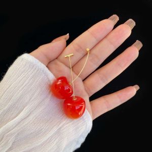 Small Fresh Sweet Lovely Cherry Cherries Cherries Earrings Pendant Fruit Earrings Red Cherry Earrings Charm Jewelry