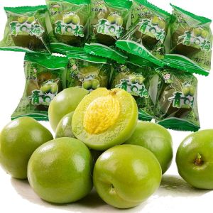 Crisp preserved green plum preserved green plum individually packaged fat reduced snack refreshing green plum fresh pickled脆青梅酸甜果脯蜜饯青口梅子独立包装减脂零食爽口青梅果新鲜腌制