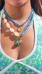 Ingemark | Ingemark 3Pcs/Set Boho Beads Chain Necklace for Women New Trend 2026 Multilayer Conch Pendant Choker New Year Jewelry