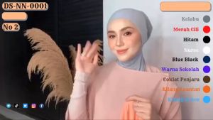 PUTIH MUTIARA Tudung Sekolah / Tudung Kerja / Tudung Sarung / OFF WHITE / Lycra