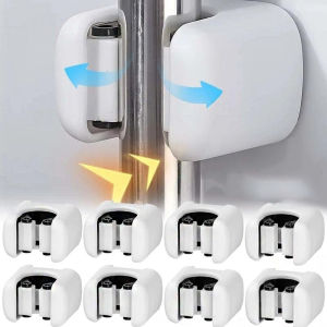10pcs Wall-mounted Mops Grip Rack / Strong Object Hanging Shelf / Umbrella Fixing Holder / Anti-drop Broom Clip Hook
