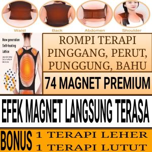 rompi terapi pinggangpunggungbahuperut-rompi tormalin-rompi terapi magnetik