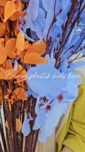 Bunga plastik hias love dekorasi pernikahan