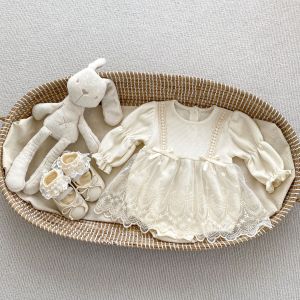 ชุดเดรสยาวแขนยาวสไตล์เจ้าหญิงสำหรับเด็กผู้หญิง ชุดคลุมท้องฤดูใบไม้ผลิ 2025 ชุดคลุมท้องสไตล์เจ้าหญิง