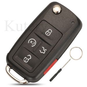 5 Chiếc Vỏ Chìa Khóa Xe Điều Khiển Từ Xa 4/5 Nút Jingyuqin Thiết Kế Nguyên Bản Dành Cho VW Polo Golf MK6 Tiguan Touareg 202AD 202H 202Q