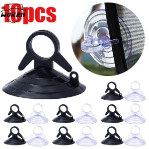 【WOKEN】10PCS Car Sun Visor Suction Cup Windshield Window Suction Cup Clear PVC Hook for Car Sun Visor Wedding Car Decoration