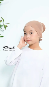 (NEW) ❤️6 Warna❤️ Fatimah Inner Tudung Bertali Kids Anak Tudung Budak (2-10 thn) Inner Snowcap Tali