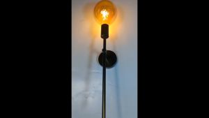 lampu dinding astetik minimalis modern untuk ruang tamu kamar dan depan lengkap dengan bolam tinggal pasang bahan stainless anti karat
