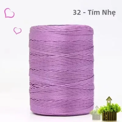 1 Cuộn Sợi Tơ Tằm 100g 230M Sợi Mỏng Pha Trộn Dùng Để Đan Móc Thủ Công Làm Túi Mũ Giày Dép