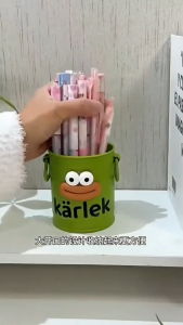 Big Mouth Pen Holder Cute Stationery Pen Organizer Large-Capacity Tabletop Student Stationery Supplies  搞怪笔筒