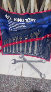 8-24mm Bộ cờ lê vòng miệng hệ mét 11 chi tiết Kingtony 1211MR