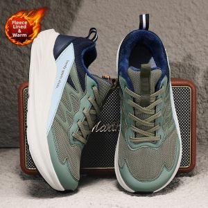 Dsinwin | Thick Winter Warm Mens Wide Running Shoes