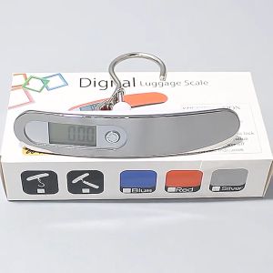 เครื่องชั่งกระเป๋า 50KG ดิจิทัล เครื่องชั่งกระเป๋าเดินทาง ไฟ LED มองเห็นชัด เครื่องน้ำหนัก มีตะขอและสายเกี่ยว