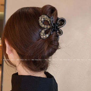 Butterfly Design Heavy Diamond Full Drill Hair Clip Womens Stylish Hair Accessories Shark Tail Clip Adult Fashion Jewelry