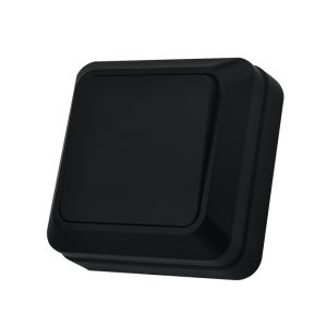 Black EU Standard 1 Gang 1 Way Wall Mounted Button Light Switch On/Off Flame Retardant Spray Plastic Classic Surface Switch Way