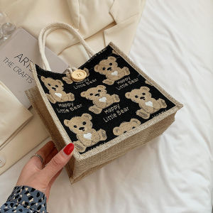 Floral Canvas Lunch Bag