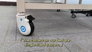 1PCS 5in Universal Wheel Quiet High Speed Rotating Heavy Duty Swirl Casters Wheel for Hospital Beds