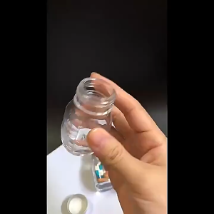 30ml Glass Installed Pill Bottle Potion Bottle with Lid Powder Box Seal Bottle with Scale