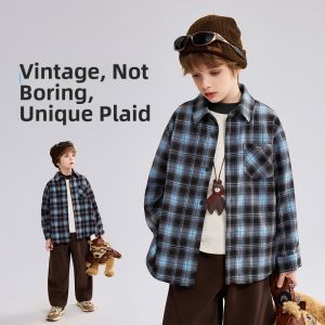 Ask Junior | Retro Check Casual Shirt for Older Boys