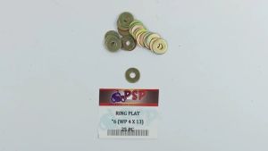 Ring Plat "6 (WP 4 X 13) Harga Per Pak isi 25 - Reng Plate Pelat Washer Kunci 6 Diameter 4mm x 13mm