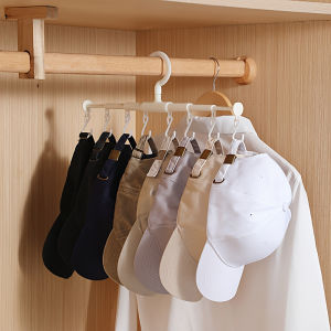 Hat Storage Display Rack Coat and Hat Hanger Organizer Underwear Tie Storage RacHome Wardrobe Storage Organizer 8-Hook Rack