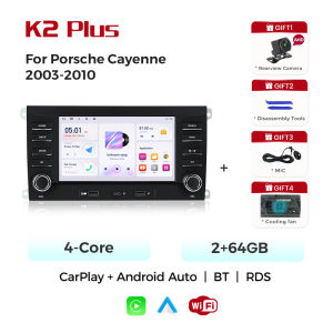 MEKEDE Wireless Carplay 7" Touch Screen For Porsche Cayenne 2003 - 2010 Android Car Multimedia Player GPS Head Unit DSP RDS