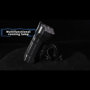 AUTO.8 12 LED ไฟหน้าจักรยานแบบชาร์จไฟได้พร้อมฮอร์น MTB ไฟหน้าจักรยานขี่จักรยานจักรยานความปลอดภัยโคมไฟสําหรับขี่กลางคืน