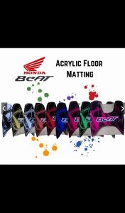 HONDA BEAT CARB ACRYLIC FIBER MATTING / BEAT ICON / BEAT CARB FOOTBOARD MATTING WITH SCREW SPACER