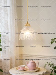 MIYUN | French Cream Style Full Copper Bedroom Pendant Light