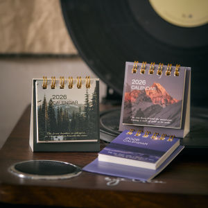 2026 Mini Desk Calendar Dayd Starlight Series Creative Portable Calendar Desktop Ornaments Check-In Plan Small Desk Calendar