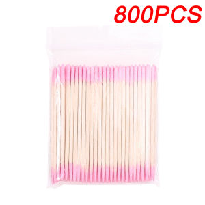 100/1000Pcs Double-Ended Cotton Swabs Fine Pointed Tips for DIY Nail Art Makeup Eyeliner Correction - Beauty Tools