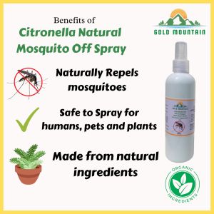 Gold Mountain CITROMINT Citronella Spray: Mosquito Repellent for Babies & Kids