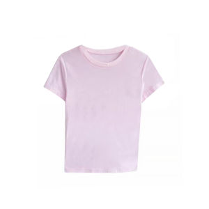 Shalldoer | Bộ đồ hai mảnh thời trang thường ngày phong cách Hàn Quốc dành cho nữ mùa hè màu hồng cổ tròn tay ngắn túi lớn quần ngắn