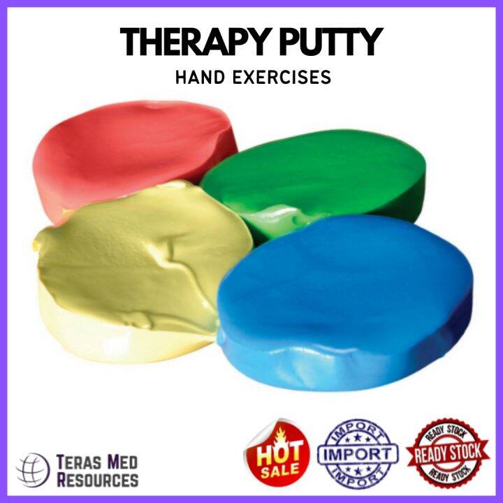 THERAPUTTY GREEN / DARK GREEN (MEDIUM) THERAPY PUTTY HAND EXERCISERS ...