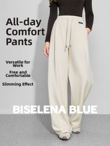 BEIQIANI | Loose Straight Commuter Pants Long