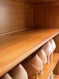 KUCA Tủ giày thông minh cửa lùa cửa gấp gỗ tre tự nhiên kệ giày gỗ sơn bóng chống nước mối mọt cao cấp