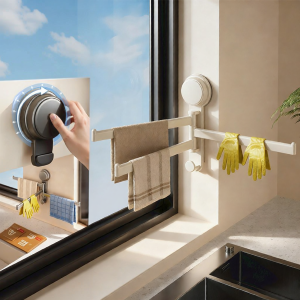 FAJIENUO | Wall-mounted Rotating Drain Storage Rack