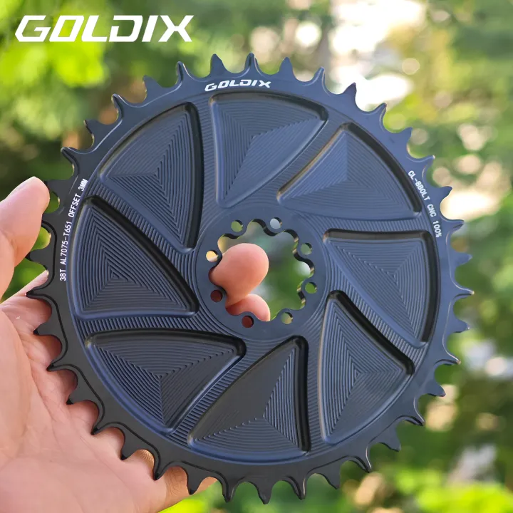GOLDIX 8-Bolt CNC Hollow Chainring Răng Rộng/hẹp Hợp Kim Nhôm AERO Dành ...