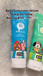 AZARINE BODYGUARD SUNSCREEN MOISTURIZER SUN SCREEN SERUM SPF 50 PA+++ 100ML BT21 SERIES / PELEMBAB WAJAH / TABIR SURYA
