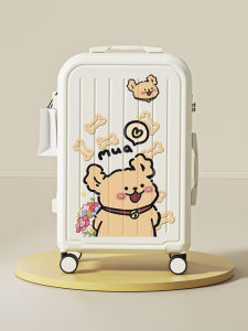 Large Capacity 20 Inch Cartoon Luggage Suitcase for Men And Women Travel Carry-On Bag with Four-Way Wheels Hard Shell Suitcase