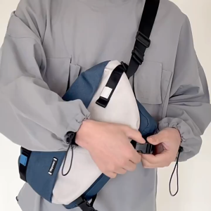 Tas Mens Crossbody Chest Bag Removable Waterproof Messenger Bag Outdoor Cycling Sports Single Bag