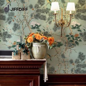 Retro Chinese Style Wall Stickers Waterproof Moisture Proof Self Adhesive Living Room Bedroom Decorative Transforming Stickers