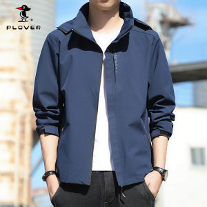 PLOVER Plus Size M-4XL Mens hooded Jacket Waterproof Windproof Lightweight Jacket Outdoor Sports Hiking Jacket