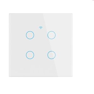 WiFi Smart Switch EU Light Wall Touch Switch 220V No Need Neutral Wire Works with Tuya Smart Life APP Alexa Google Home