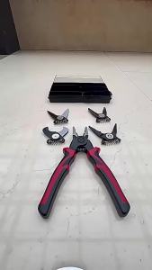 5 In 1 Wire Stripper Tools Set Combination Interchangeable Pliers Kit Wire Stripper Wire Crimper Linesman Pliers Cable Cutter