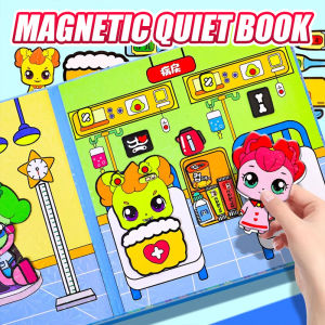 Catch Teenieping Magnetic Quiet Book DIY Play Magnetic Puzzle Sticker Book Cut-free