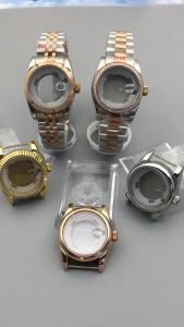 31mm High Quality Stainless Steel Womens Watch Case Silver Rose Gold Coated Case Sapphire Glass Waterproof For NH05 Movement